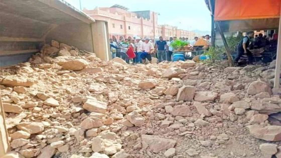 أكذز …إنقلاب شاحنة كبيرة بمدار بمركز أكذز